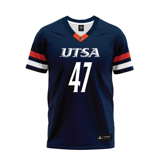 UTSA - NCAA Football : Jon Stephens - Navy Premium Football Jersey-0