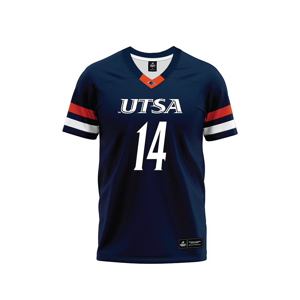 UTSA - NCAA Football : Jermarius Lewis - Navy Premium Football Jersey-0