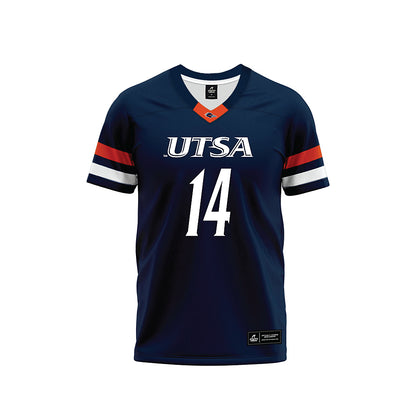 UTSA - NCAA Football : Jermarius Lewis - Navy Premium Football Jersey-0