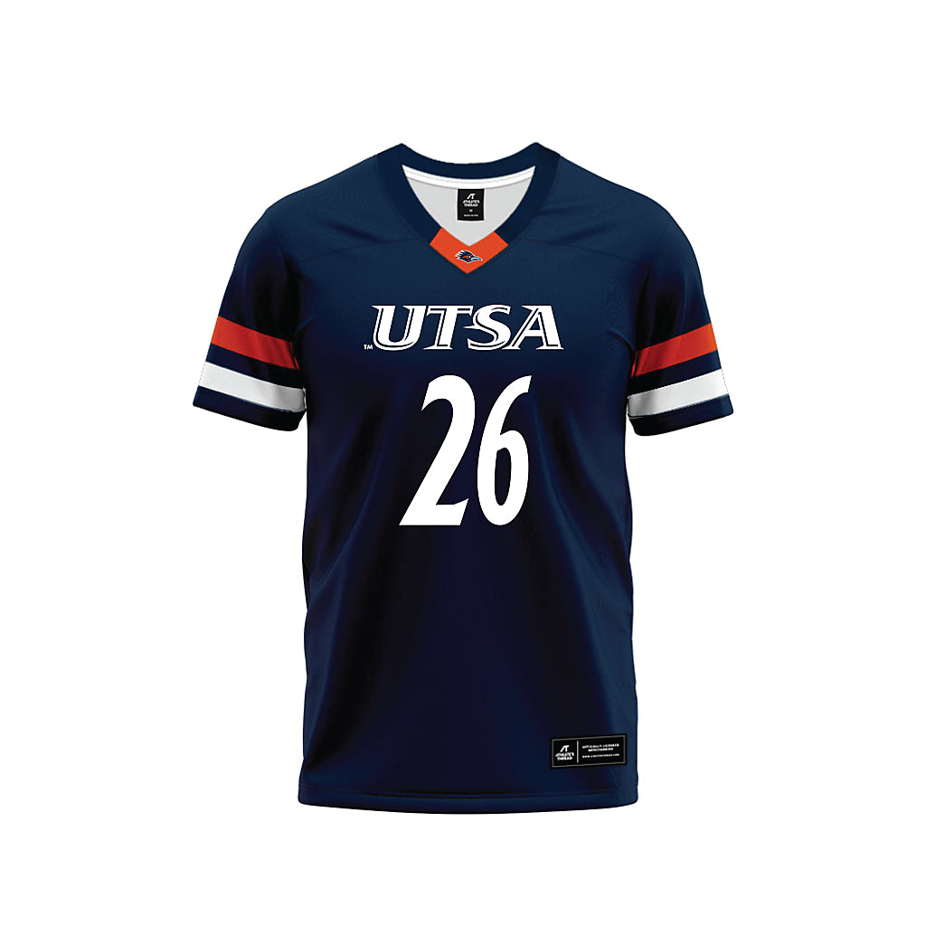 UTSA - NCAA Football : Bryce Grays - Navy Premium Football Jersey-0