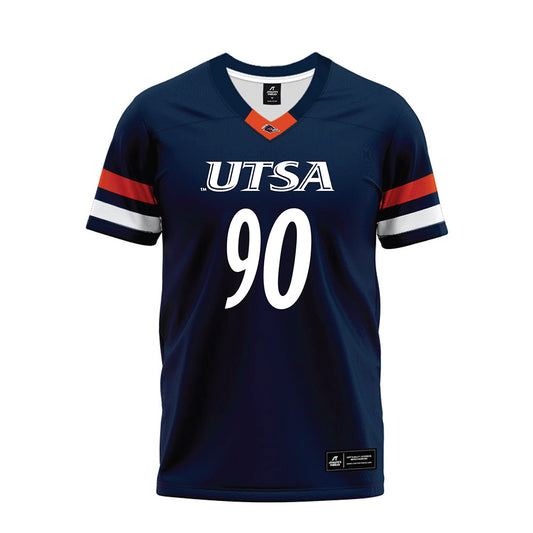 UTSA - NCAA Football : DJ Quaite - Navy Premium Football Jersey-0