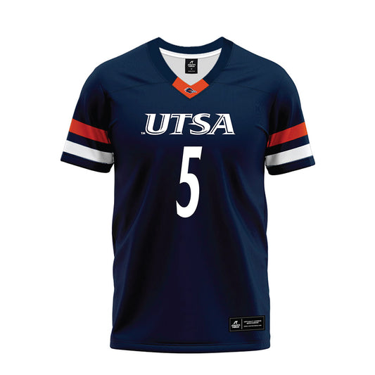 UTSA - NCAA Football : Dan Dishman - Navy Premium Football Jersey-0