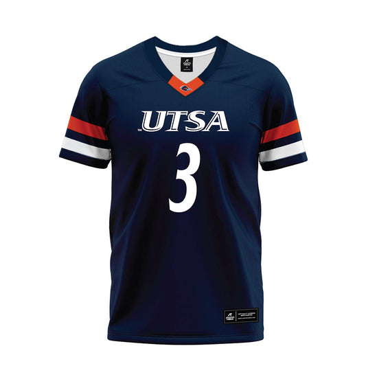 UTSA - NCAA Football : Davin Martin - Navy Premium Football Jersey-0