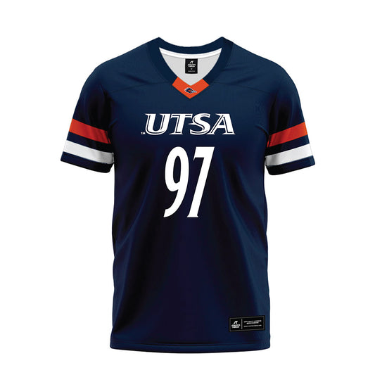 UTSA - NCAA Football : Kaian Roberts-Day - Navy Premium Football Jersey-0