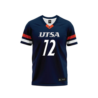 UTSA - NCAA Football : Briley Brown - Navy Premium Football Jersey-0