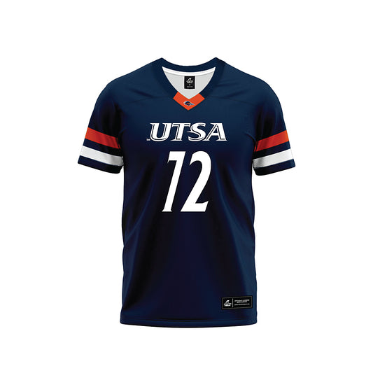 UTSA - NCAA Football : Briley Brown - Navy Premium Football Jersey-0