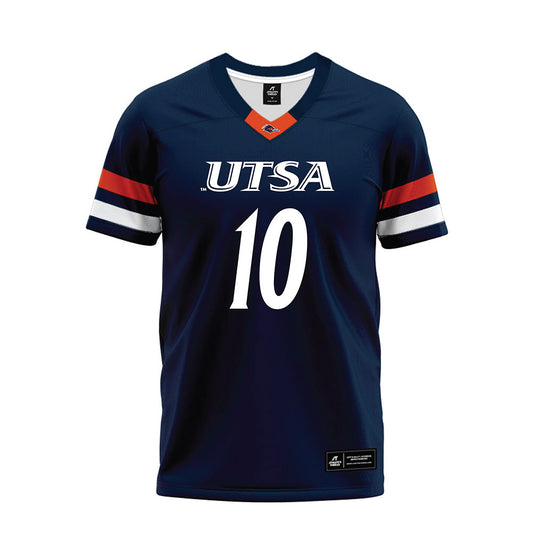 UTSA - NCAA Football : Noah Lugo - Navy Premium Football Jersey-0