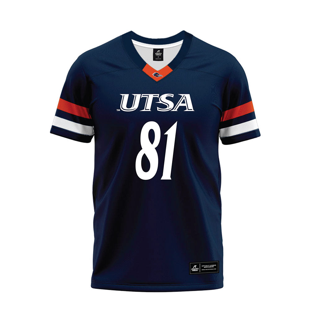 UTSA - NCAA Football : Devin Scura - Navy Premium Football Jersey-0