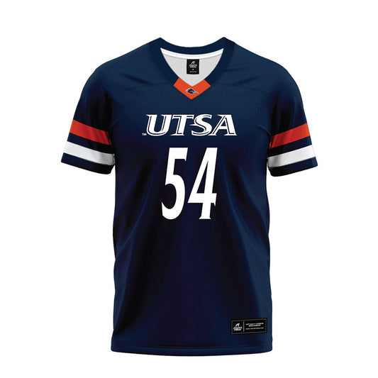 UTSA - NCAA Football : Davion Hurth - Navy Premium Football Jersey-0