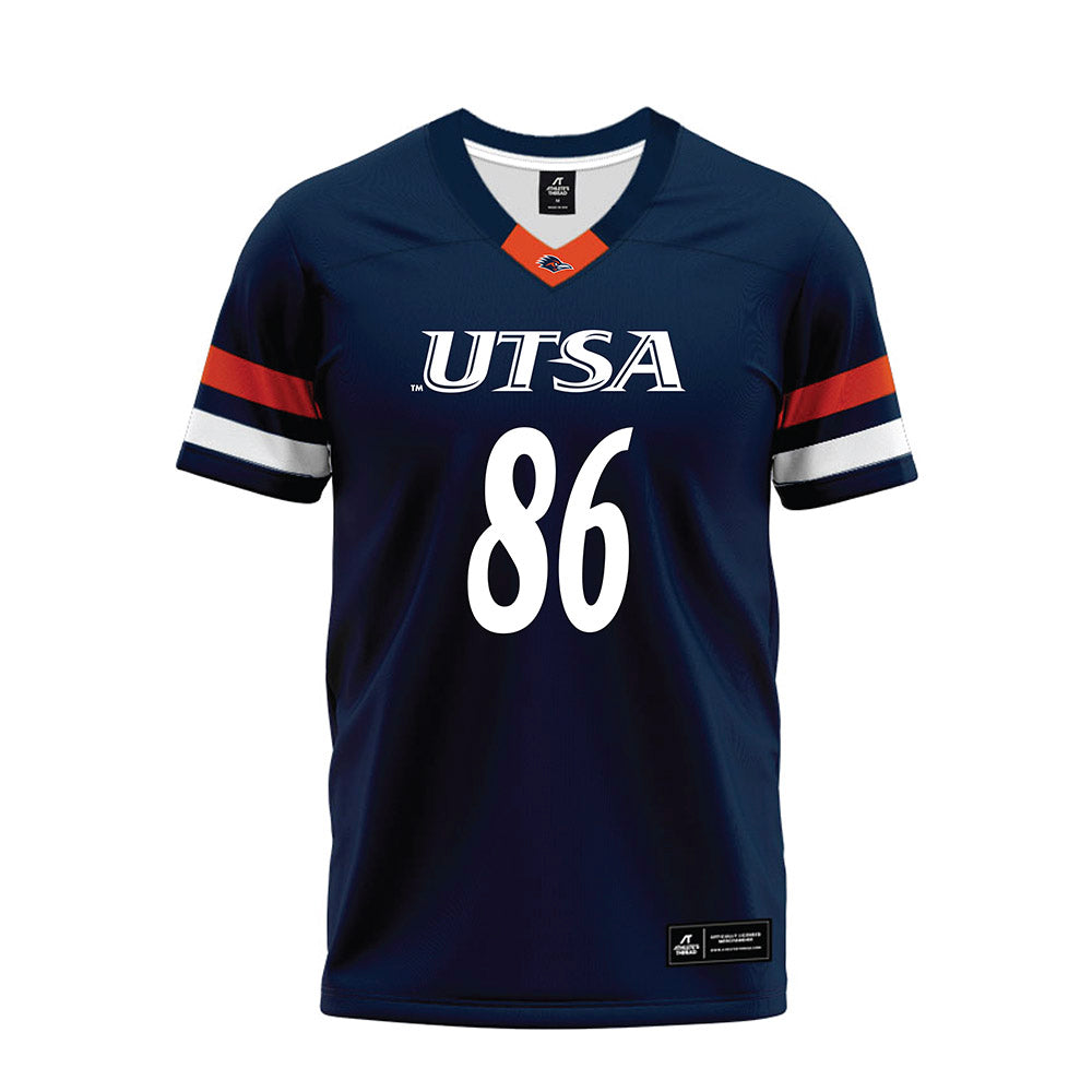 UTSA - NCAA Football : Isaiah Butler-Tanner - Navy Premium Football Jersey-0