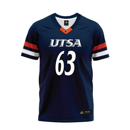 UTSA - NCAA Football : Trevor Timmons - Navy Premium Football Jersey-0