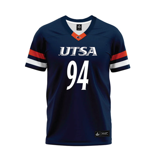 UTSA - NCAA Football : Kenny Ozowalu - Navy Premium Football Jersey-0