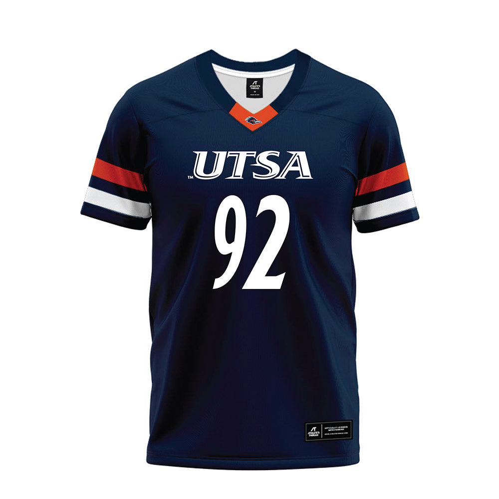 UTSA - NCAA Football : Jaylan Jones - Navy Premium Football Jersey-0