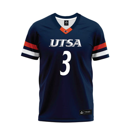 UTSA - NCAA Football : Robert Henry - Navy Premium Football Jersey-0