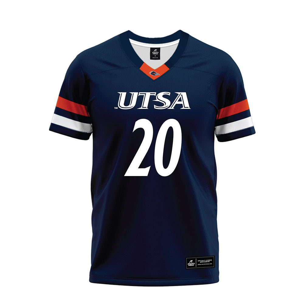 UTSA - NCAA Football : Zach Morris - Navy Premium Football Jersey-0