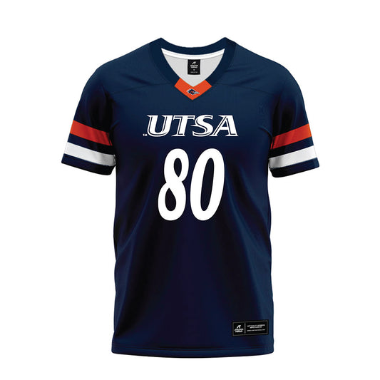 UTSA - NCAA Football : Wyatt Smiley - Navy Premium Football Jersey-0