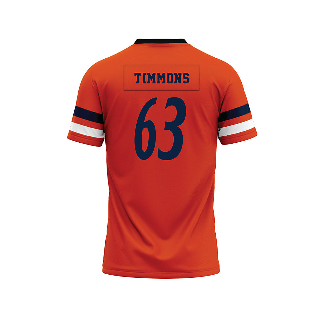 UTSA - NCAA Football : Trevor Timmons - Orange Premium Football Jersey-1
