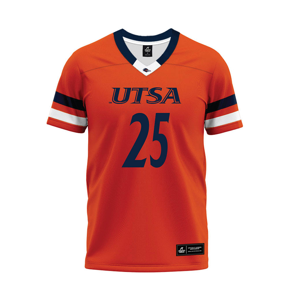 UTSA - NCAA Football : Kenyan Kelly - Orange Premium Football Jersey-0
