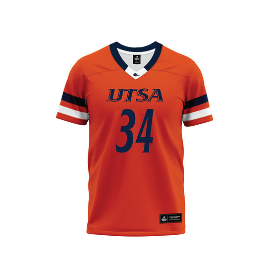 UTSA - NCAA Football : James Walley Jr - Orange Premium Football Jersey-0