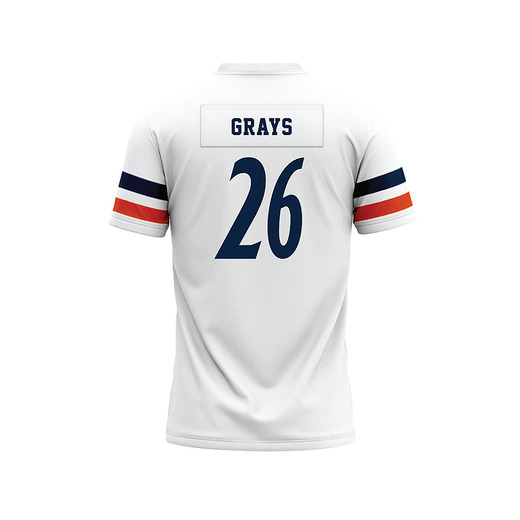 UTSA - NCAA Football : Bryce Grays - White Premium Football Jersey-1