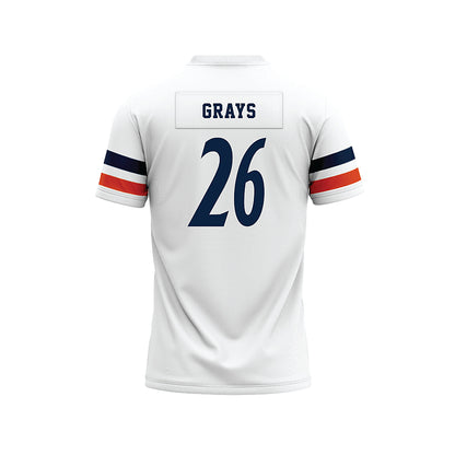 UTSA - NCAA Football : Bryce Grays - White Premium Football Jersey-1