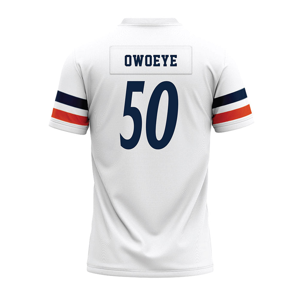 UTSA - NCAA Football : Michael Owoeye - White Premium Football Jersey-1