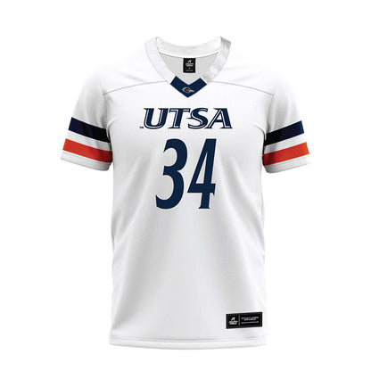 UTSA - NCAA Football : James Walley Jr - White Premium Football Jersey-0