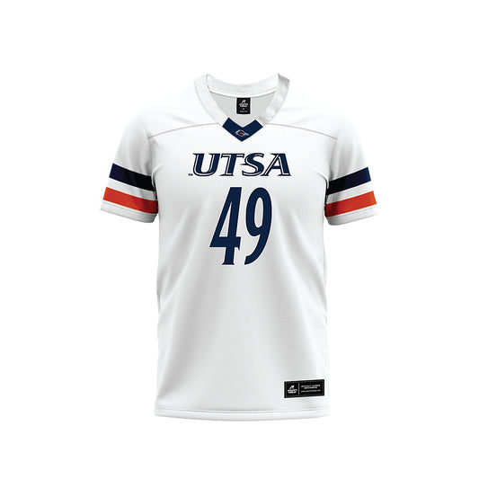 UTSA - NCAA Football : David Adedoyin - White Premium Football Jersey-0