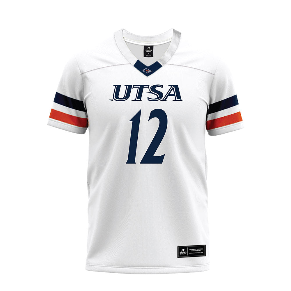UTSA - NCAA Football : Marcellus Wilkerson - White Premium Football Jersey-0