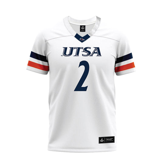 UTSA - NCAA Football : Owen Pewee - White Premium Football Jersey-0
