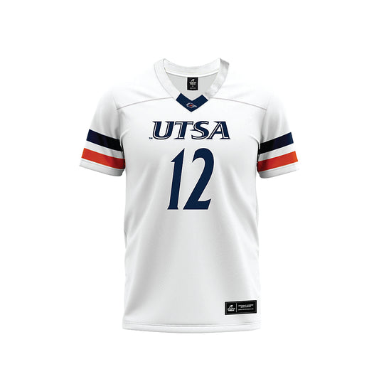 UTSA - NCAA Football : Max Gerlich - White Premium Football Jersey-0