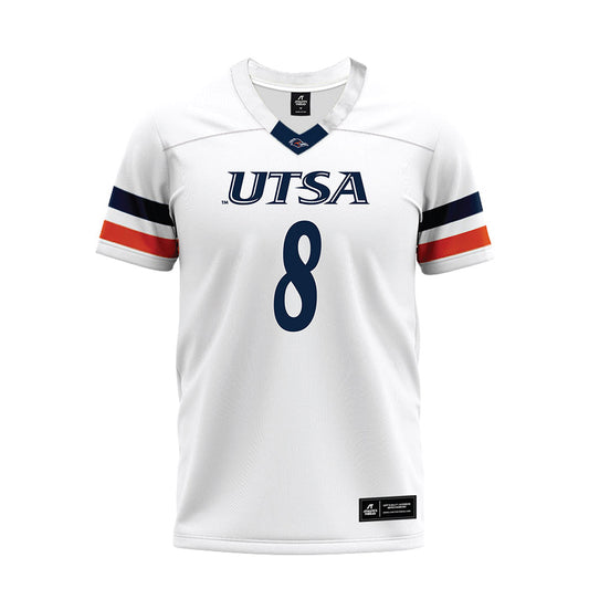 UTSA - NCAA Football : David Amador II - White Premium Football Jersey-0