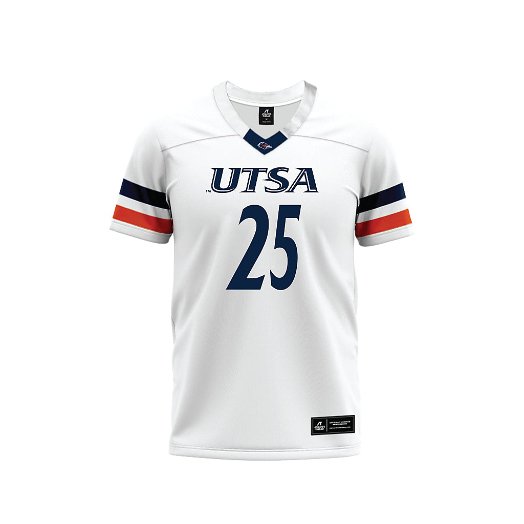 UTSA - NCAA Football : Kenyan Kelly - White Premium Football Jersey-0