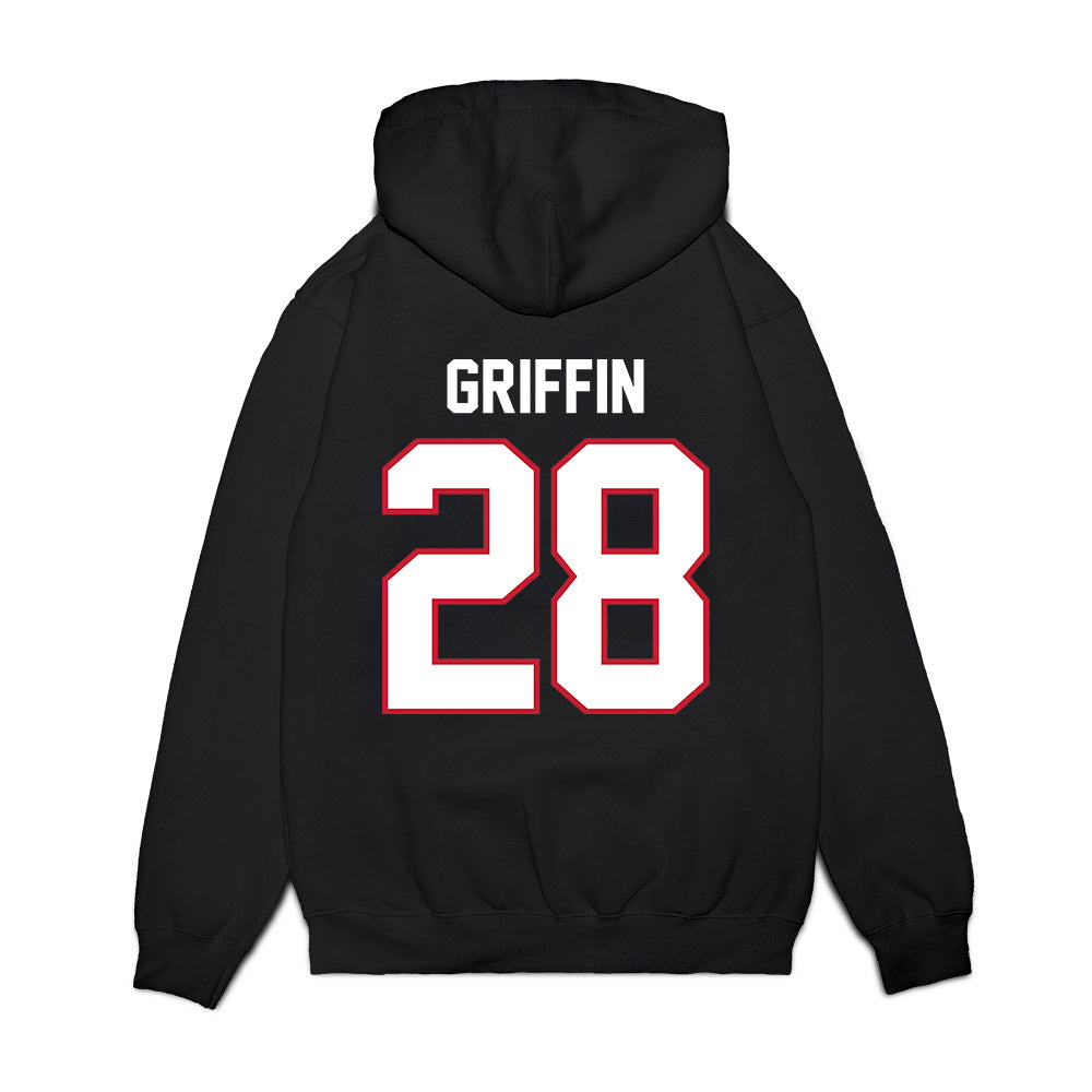 Arizona - NCAA Football : Swayde Griffin - Vintage Helmet Premium Hooded Sweatshirt-1