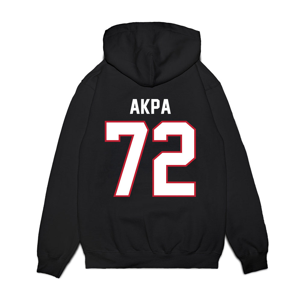 Arizona - NCAA Football : Louis Akpa - Vintage Helmet Premium Hooded Sweatshirt-1