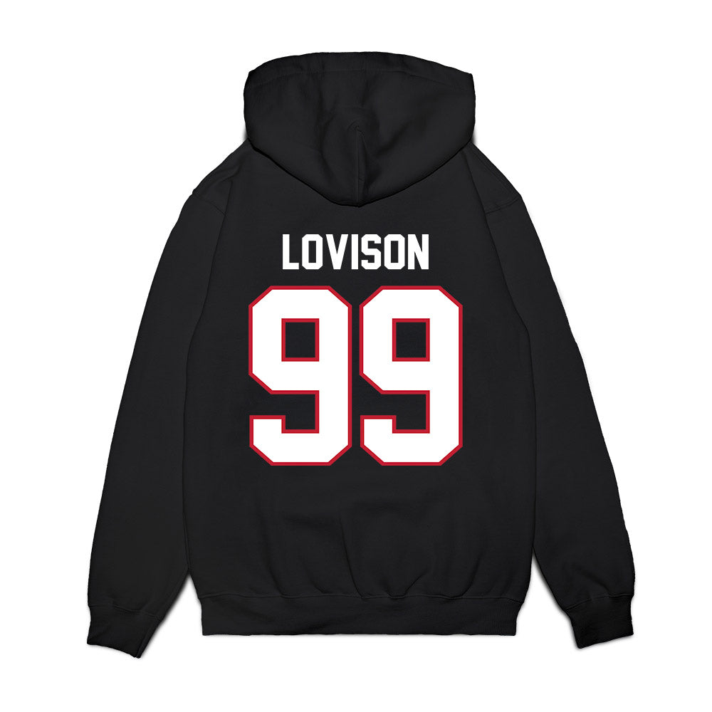 Arizona - NCAA Football : Isaac Lovison - Vintage Helmet Premium Hooded Sweatshirt-1