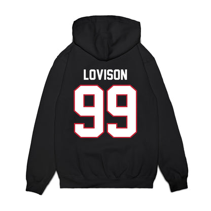 Arizona - NCAA Football : Isaac Lovison - Vintage Helmet Premium Hooded Sweatshirt-1