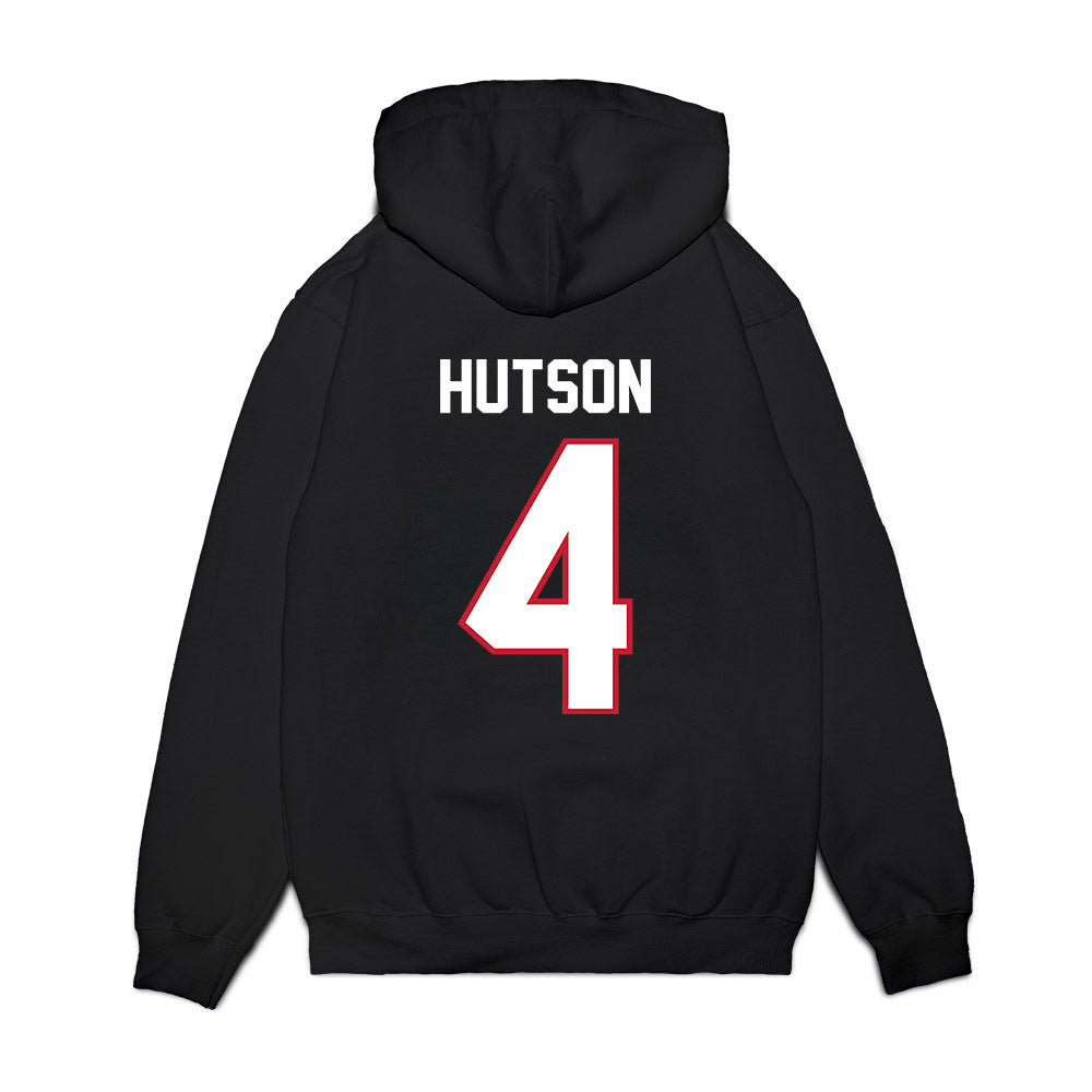Arizona - NCAA Football : Kris Hutson - Vintage Helmet Premium Hooded Sweatshirt-1