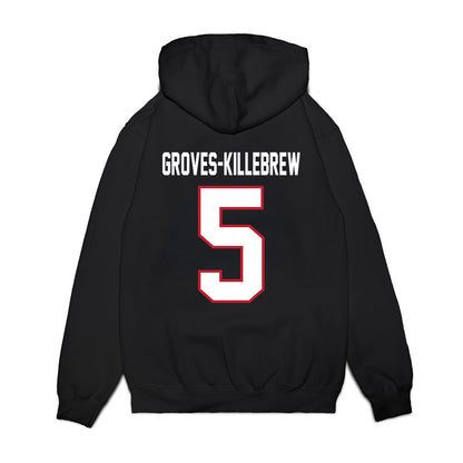 Arizona - NCAA Football : Marquis Groves-Killebrew - Vintage Helmet Premium Hooded Sweatshirt-1