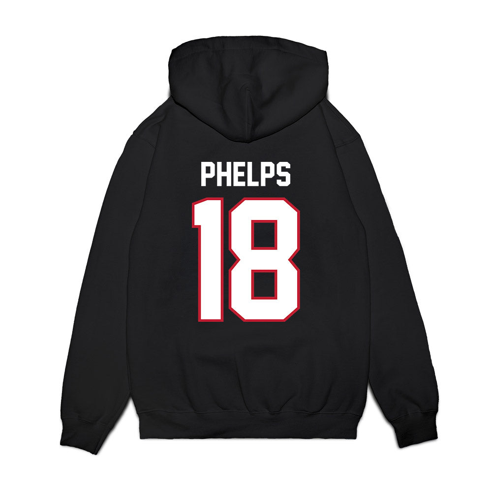 Arizona - NCAA Football : Brandon Phelps - Vintage Helmet Premium Hooded Sweatshirt-1