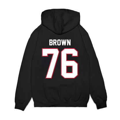 Arizona - NCAA Football : Jordan Brown - Vintage Helmet Premium Hooded Sweatshirt-1