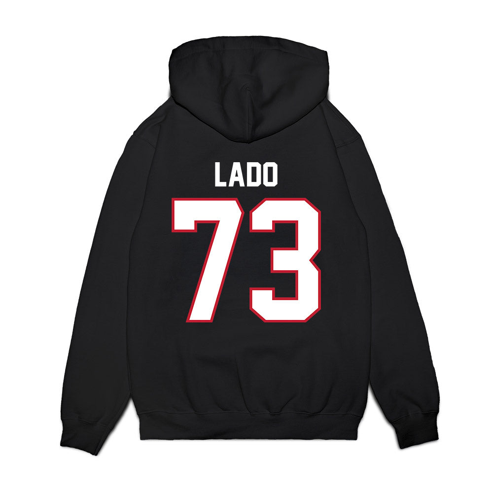 Arizona - NCAA Football : Matthew Lado - Vintage Helmet Premium Hooded Sweatshirt-1