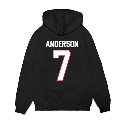 Arizona - NCAA Football : Sawyer Anderson - Vintage Helmet Premium Hooded Sweatshirt-1
