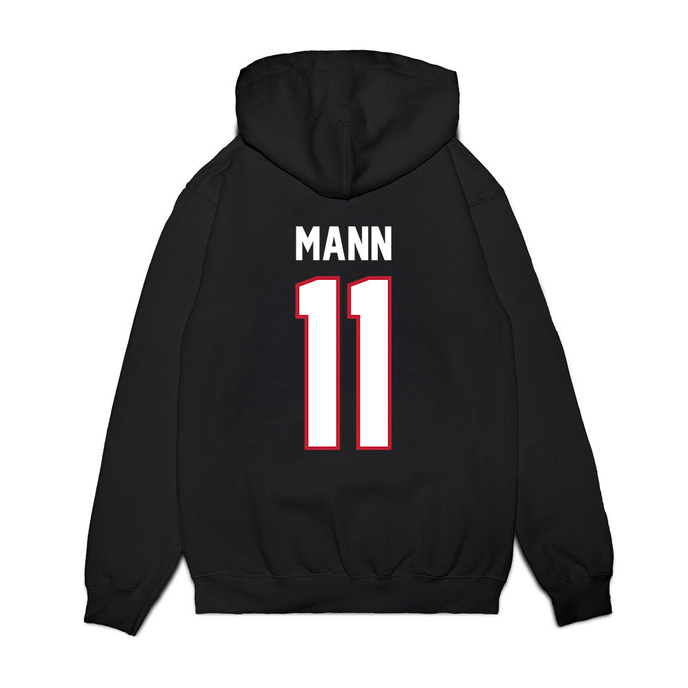 Arizona - NCAA Football : Jabari Mann - Vintage Helmet Premium Hooded Sweatshirt-1