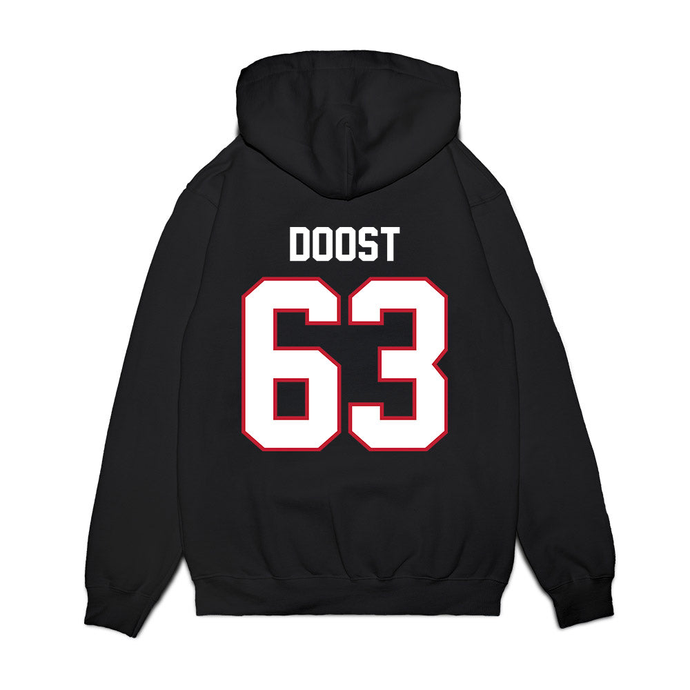 Arizona - NCAA Football : Alexander Doost - Vintage Helmet Premium Hooded Sweatshirt-1