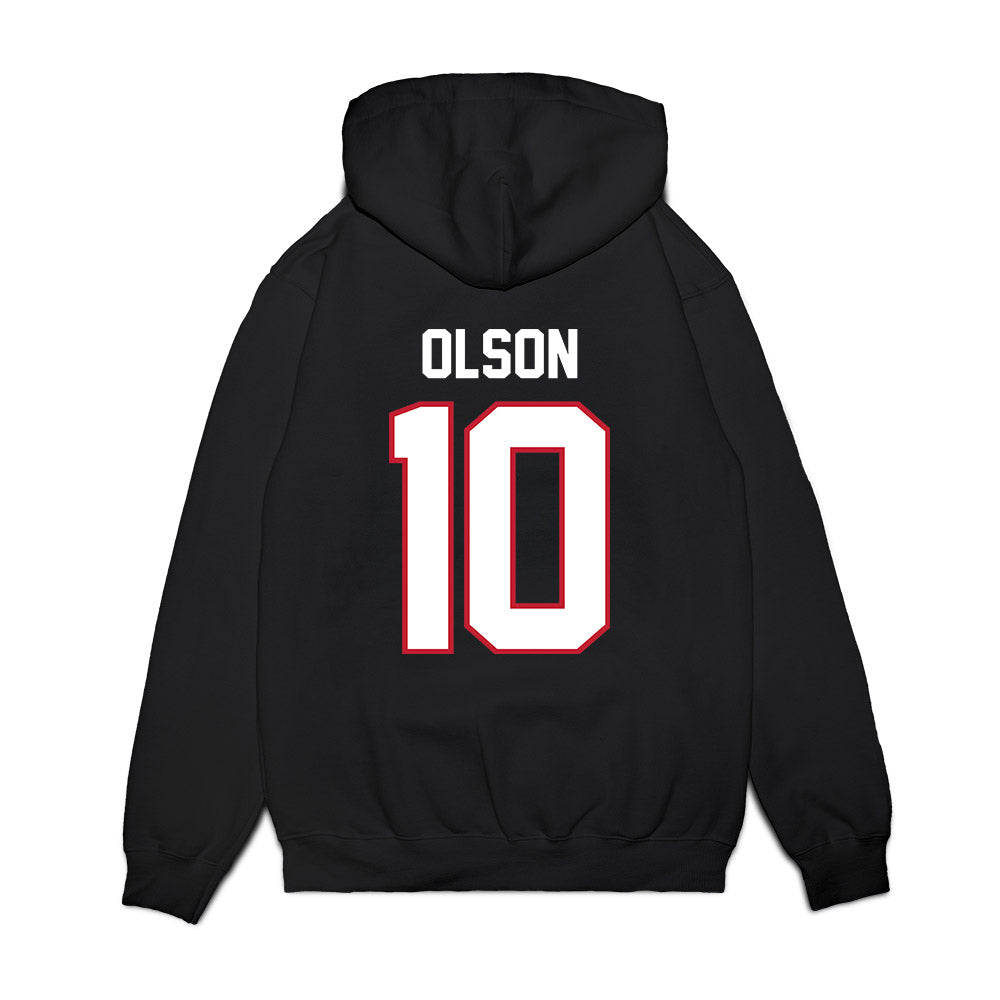 Arizona - NCAA Football : Quinn Olson - Vintage Helmet Premium Hooded Sweatshirt-1