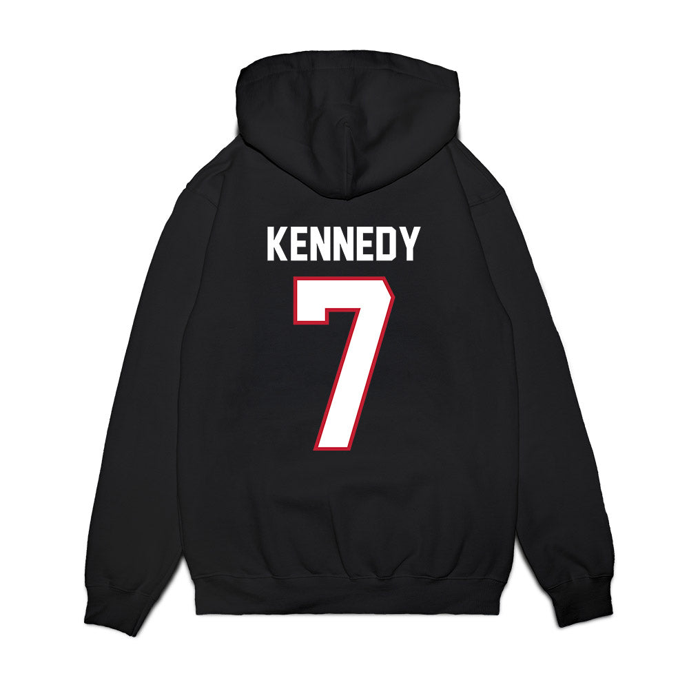 Arizona - NCAA Football : Chase Kennedy - Vintage Helmet Premium Hooded Sweatshirt-1