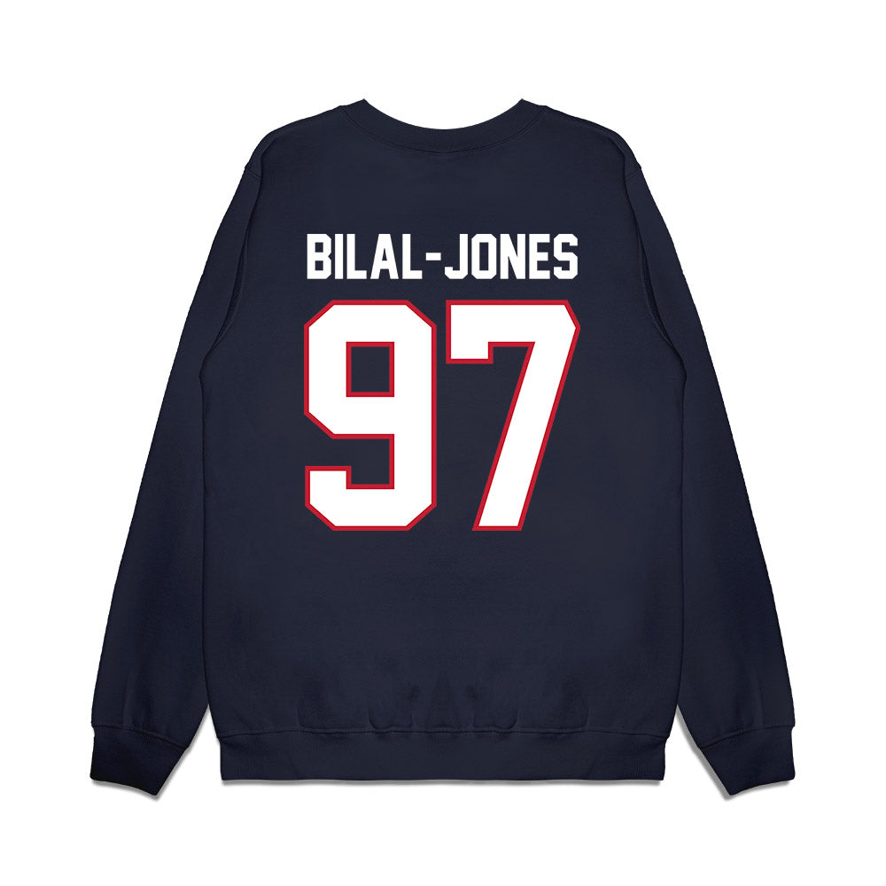 Arizona - NCAA Football : Kaleb Bilal-Jones - Vintage Helmet Premium Crewneck Sweatshirt-1