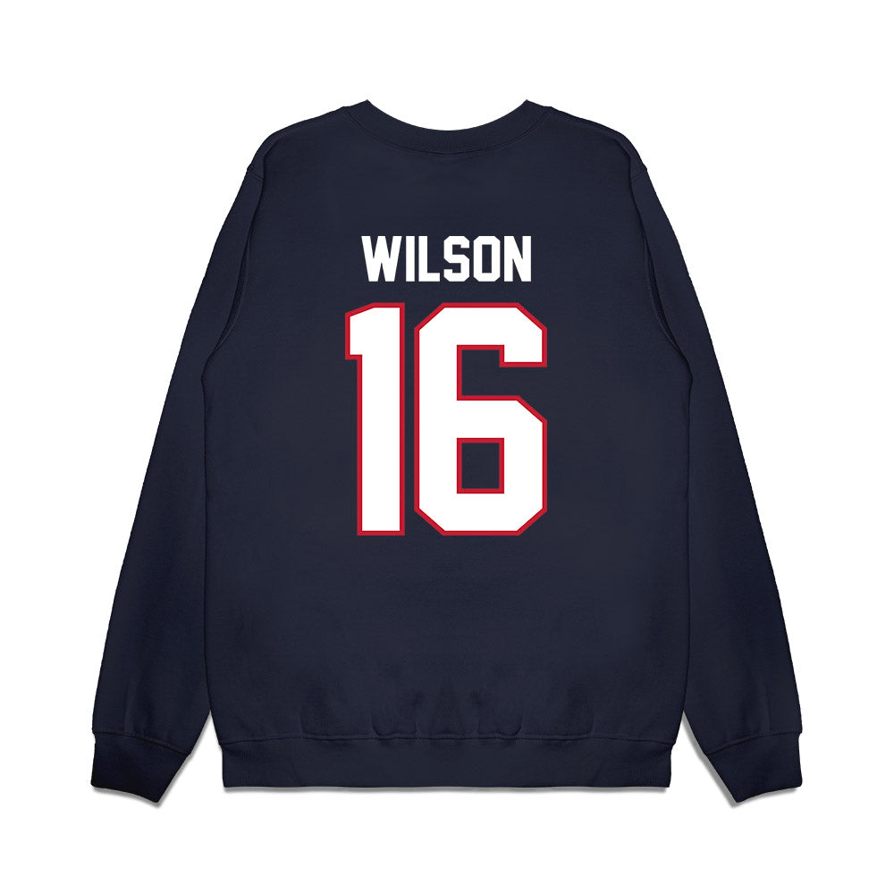 Arizona - NCAA Football : Riley Wilson - Vintage Helmet Premium Crewneck Sweatshirt-1