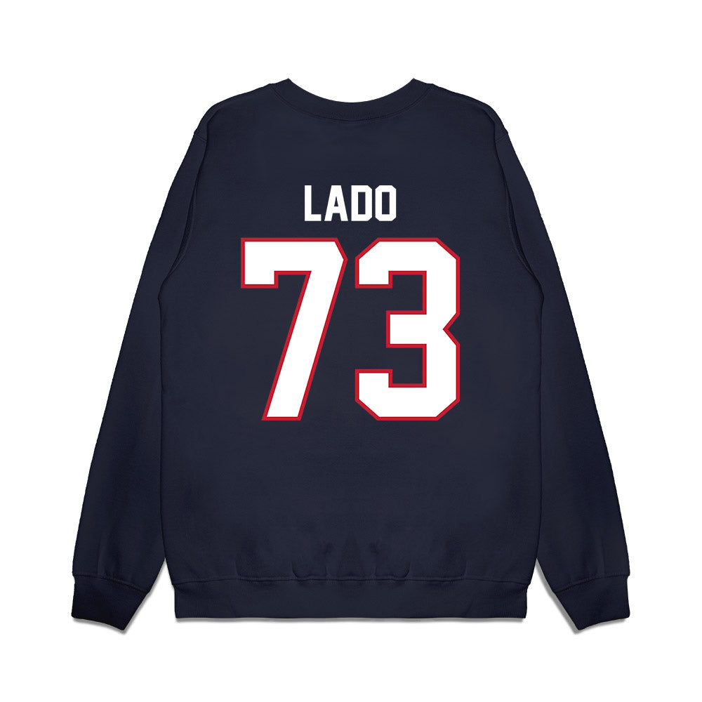 Arizona - NCAA Football : Matthew Lado - Vintage Helmet Premium Crewneck Sweatshirt-1